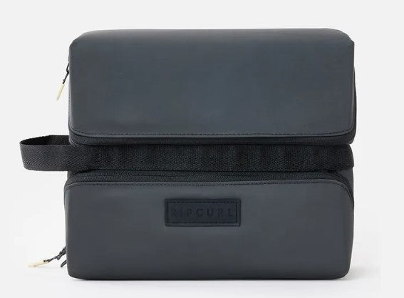 Rip Curl Weekend Travel Cosmetic Case in gray and black