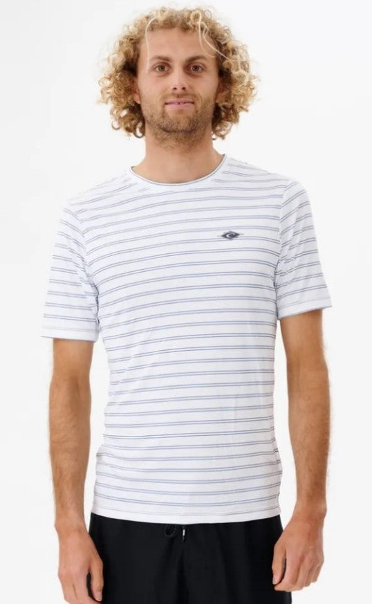 Rip Curl Plain Stripe UPF SS Rashguard - Sum22