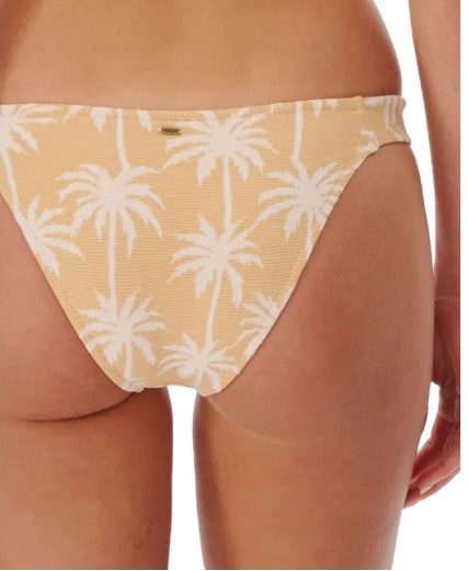 Rip Curl Surf Palms Bikini - Sum22 tan and white palm tree bikini  back 