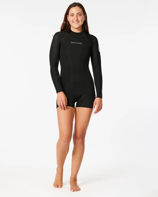 Rip Curl Women's Dawn Patrol 22 Long Sleeve Spring wetsuit on model from front