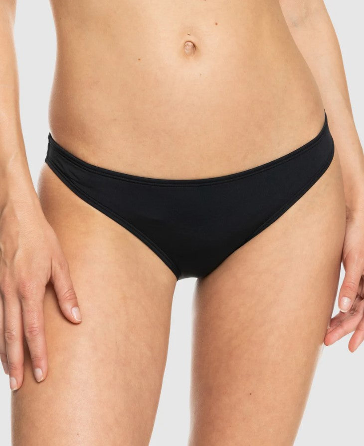 Roxy SD Beach Classic Tiki Ti w Hipster Bikini showing bottom fron front in anthracite black colour