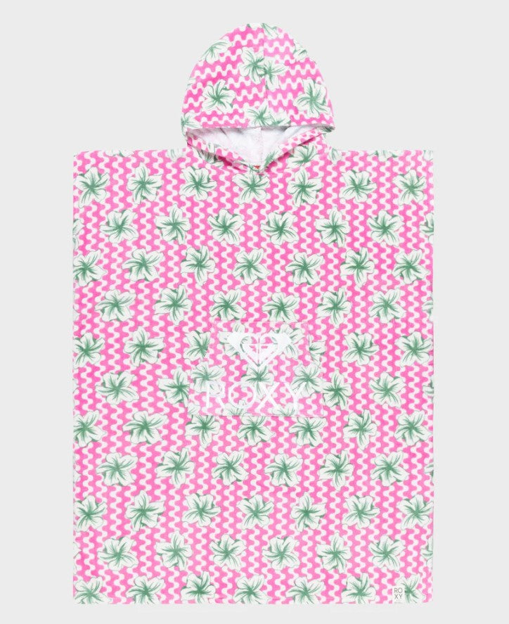 Roxy Stay Magical Printed Girls Hooded Towel in lilac chiffon colourway