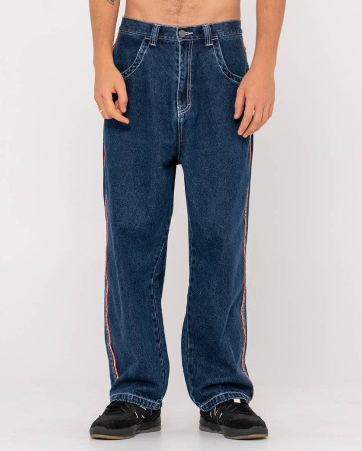 Rusty Flip Daddy 2.0 Jeans in deep sea blue colour