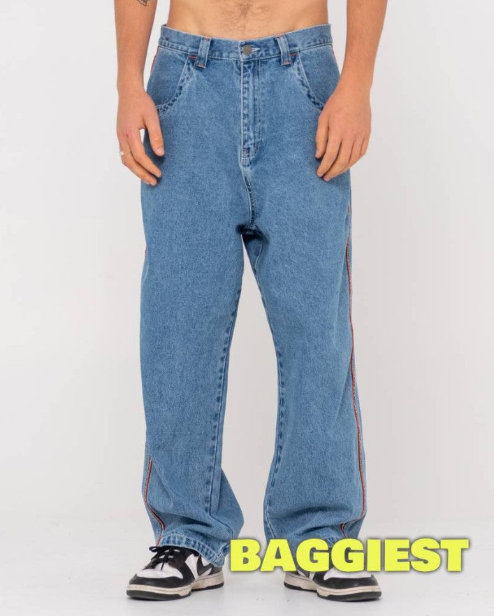 Rusty Flip Daddy 2.0 Jeans in middy blue colour