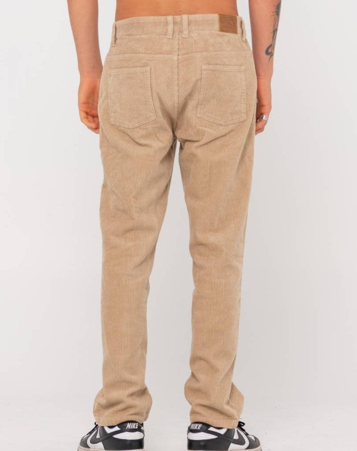 Rusty Rifts 5 Pocket Cord Pants in light fennel from back