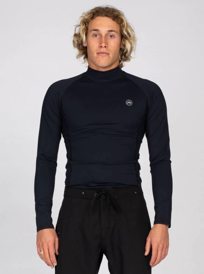 Rusty Still Surfing Long Sleeve Thermal Rash Top black