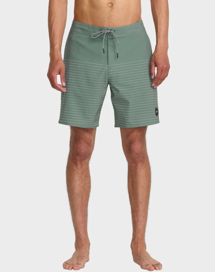 RVCA Curren 18" Boardshorts in green from front