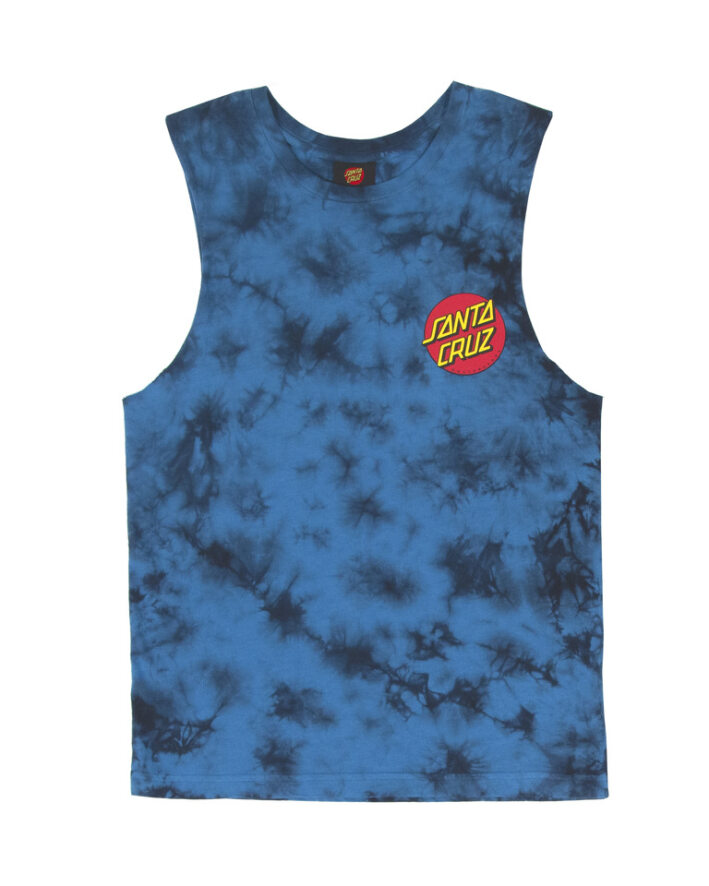 Santa Cruz Beware Dot Tie Dye Boys Muscle Tee Sum23