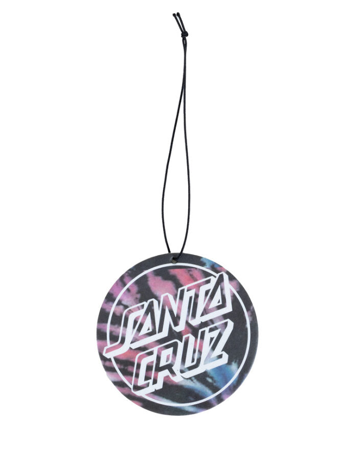 Santa Cruz Opus Dot Air Freshener in black multi tie dye