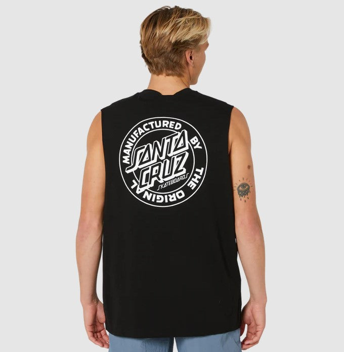 Santa Cruz OS MFG Dot Muscle in colour black on model back veiw