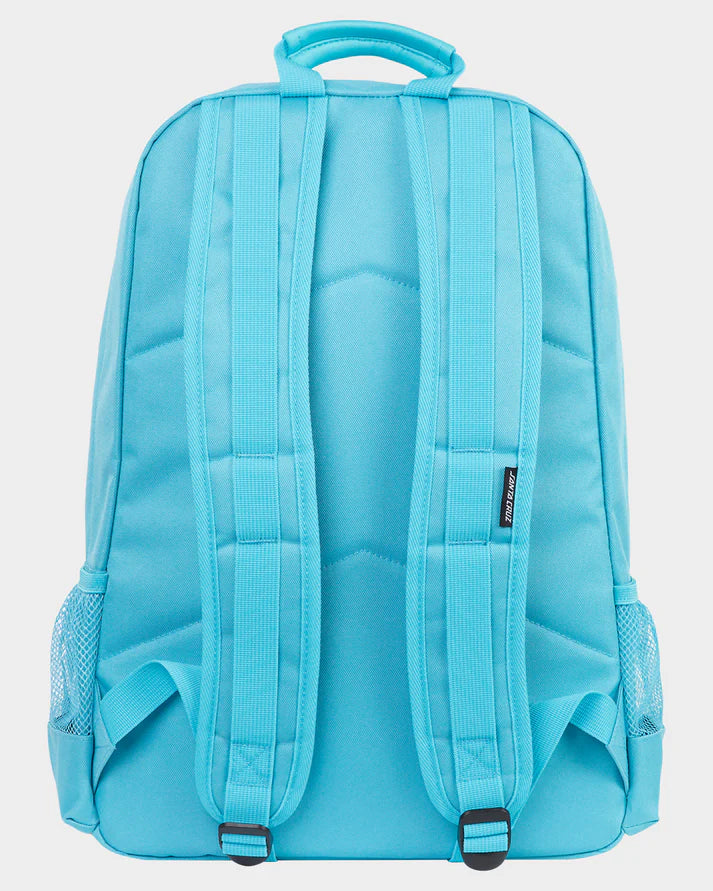Santa Cruz Sprinkle Dot Back Pack in colour turqoise back veiw