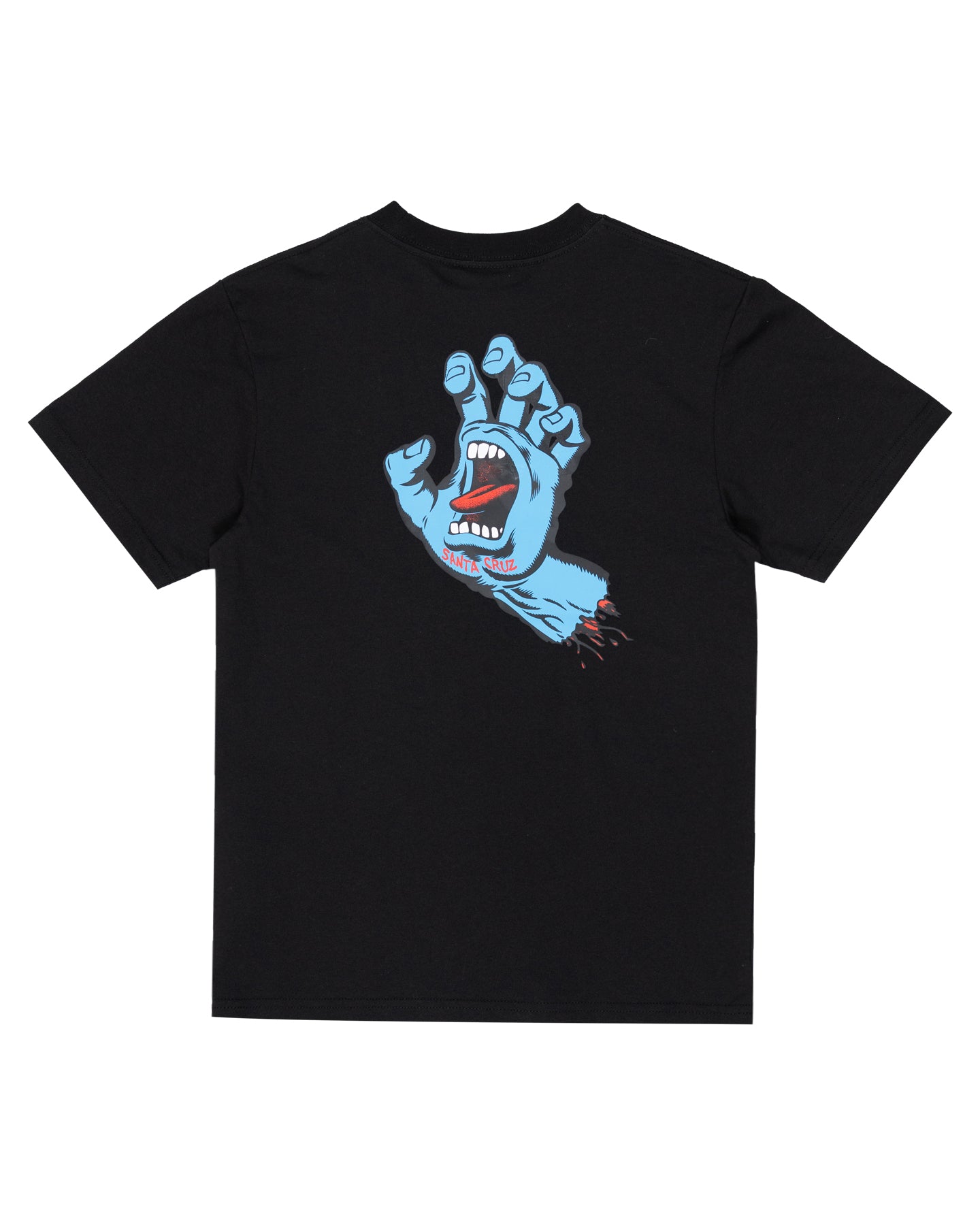Santa Cruz Youth Opus Screaming Hand Tee in black from back