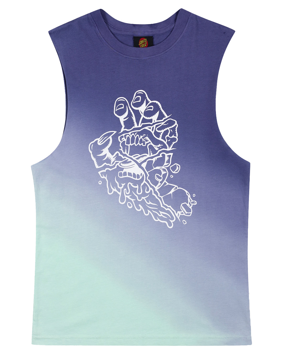 Santa Cruz Youth Universal Hand Mono Front Muscle in purple colour fading to light blue