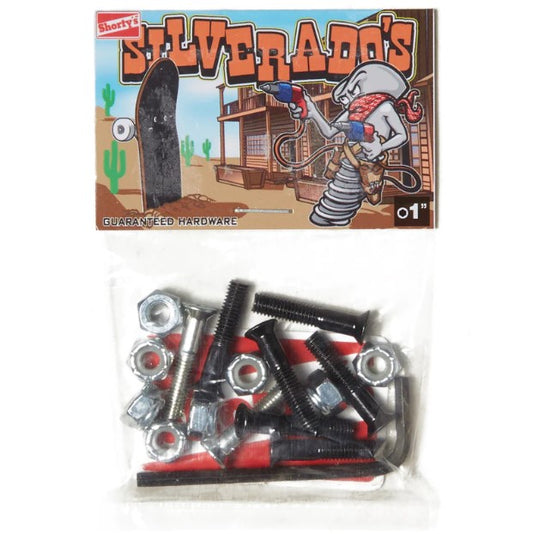 Shortys Phillips 1" Silverados Hardware packet with black and silver parts