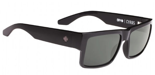 Spy Cyrus Black frames with Happy Grey Green Sunglasses