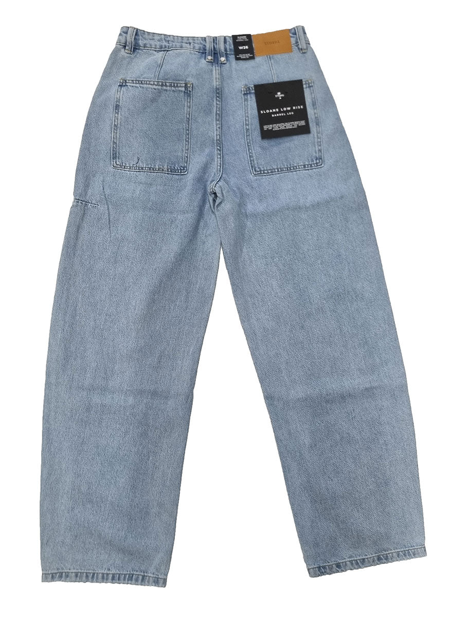 Thrills Sloane Low Rise Barrel Jean in ageless blue from rear