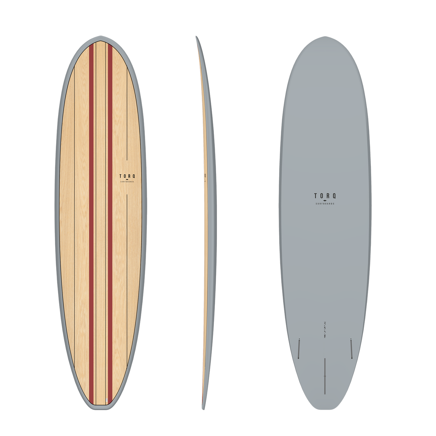 TORQ TET 7'4 VOLUME + WOOD FUNBOARD surfboard