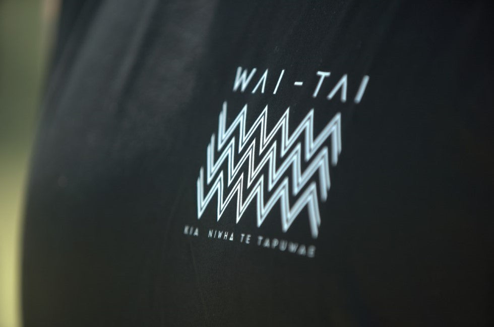 Wai-Tai Ika Muscle Top in black from front close up