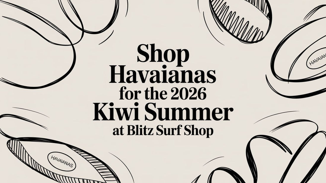 Shop Havaianas for the 2026 Kiwi Summer at Blitz Surf Shop