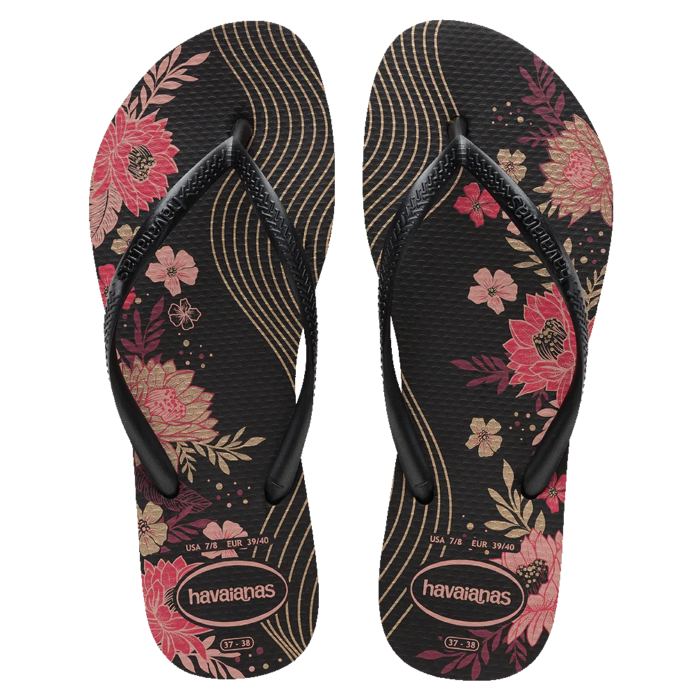 Havaianas Slim Organic 4892 Jandals in colour black