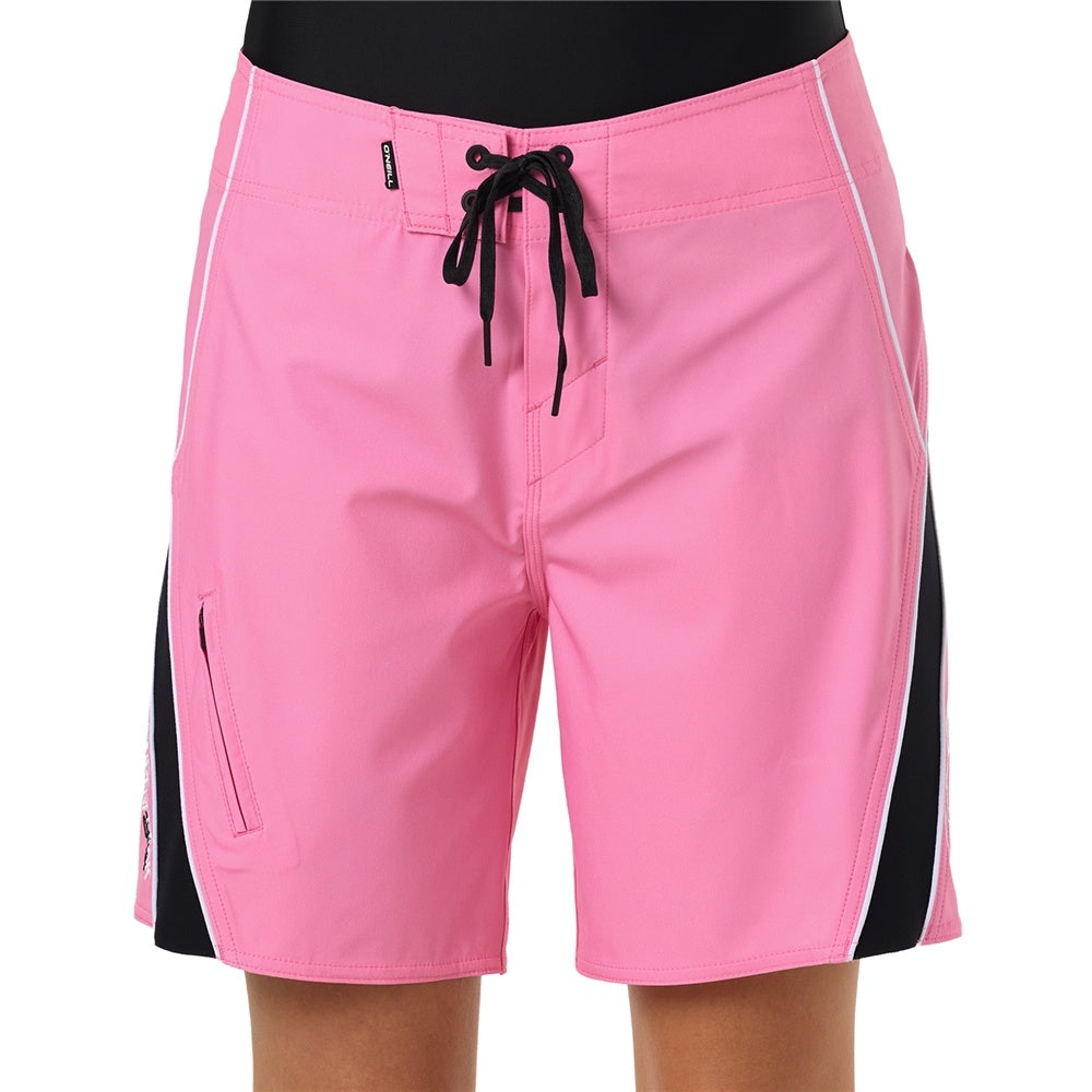 O'Neill Y2K Superfreak 7" Women's Boardshorts in sachet pink from the front