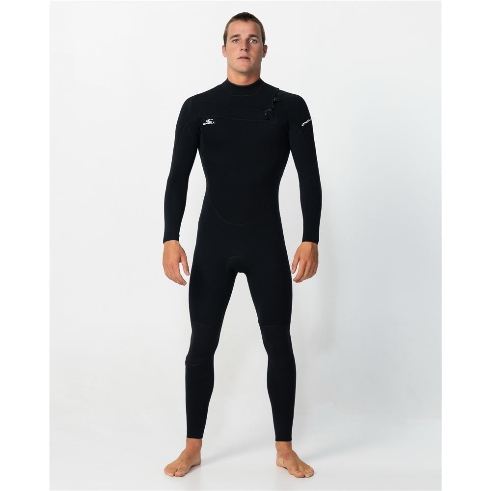 O'Neill Reactor 2 3/2mm GBS CZ Wetsuit in black on model from the front