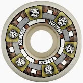 BONES WHEELS-X-Formula Skateboard Wheels Timeless Machine V5 Sidecut 99A in white