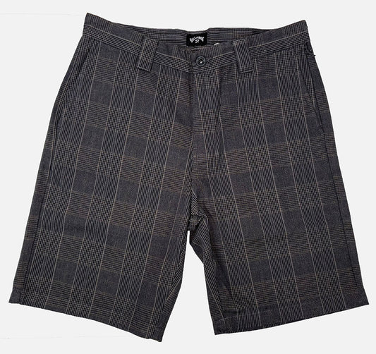 Billabong Carter Walkshorts front in black/grey 