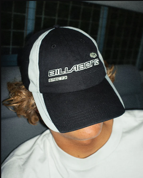 Billabong Spec 73 Cap in black denim with white trim