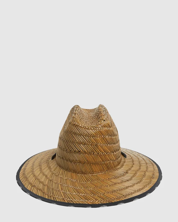 Billabong Waves Straw Hat in brown from the back