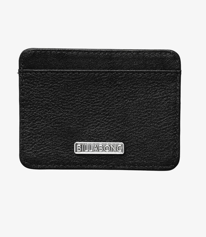 Billabong Diamond Cardholder in black showing Billabong logo