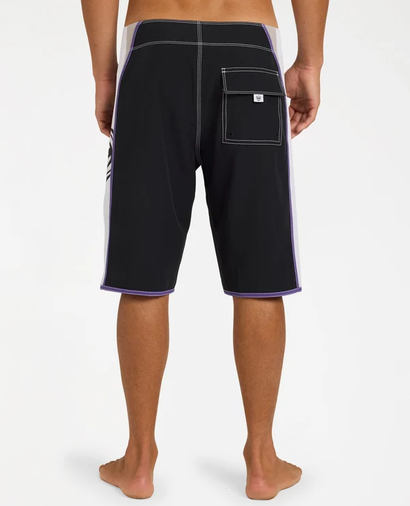 Billabong Spec Dbah Pro 21" Men's Boardshorts in black and white from rear