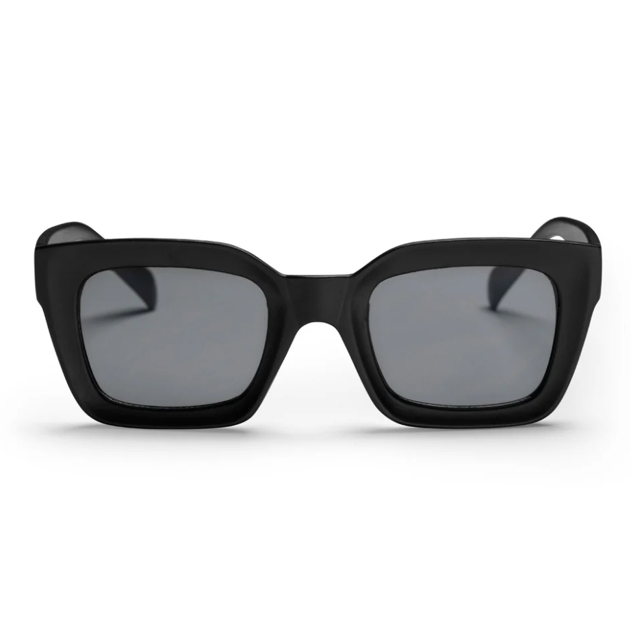 CHPO Brand Anna Sunglasses in black from the front on white background