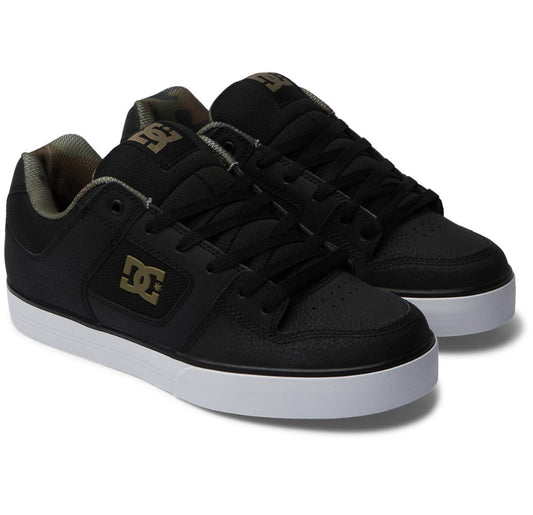 DC Shoes Pure Shoes Black Green Colourway Both Shoes