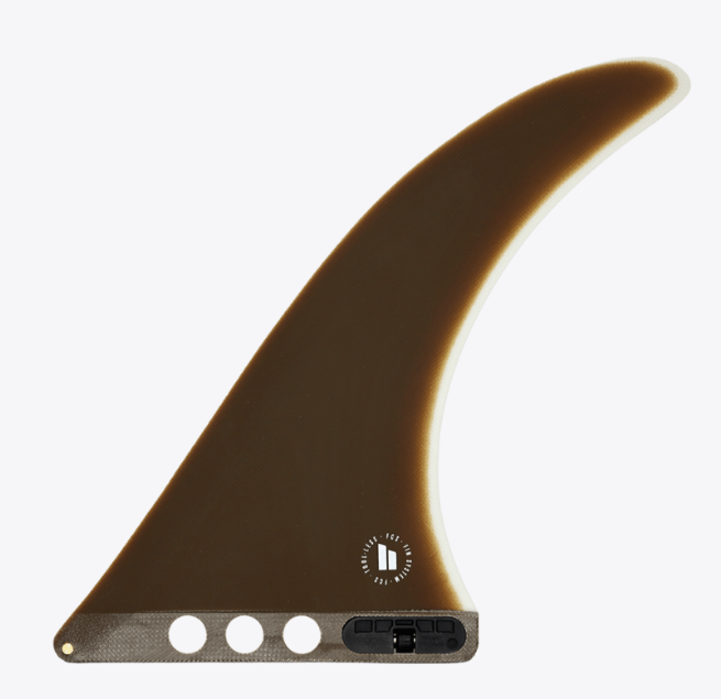 FCS II 8.5" Flow III PG Longboard Fin in cacao colourway
