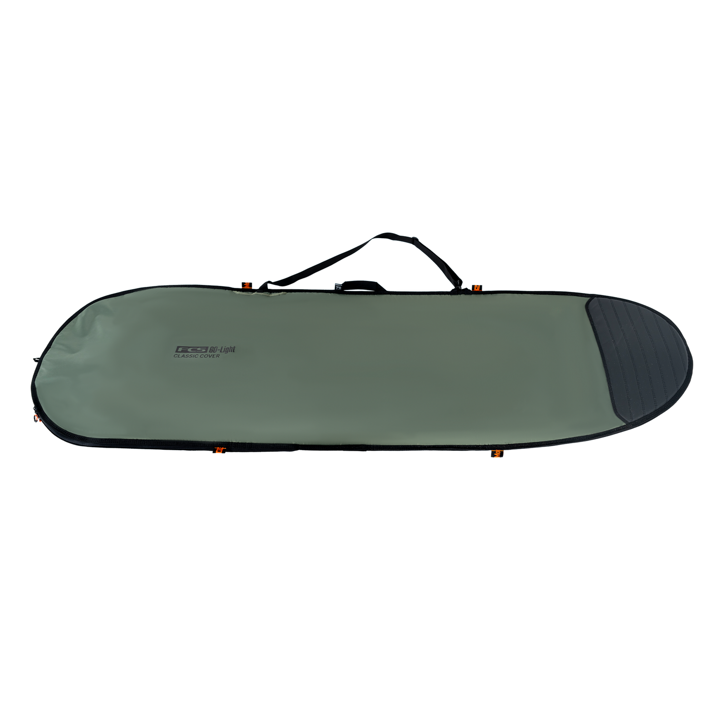 FCS Go-Light 7'6 Classic Mid-Length Surfboard Bag in alpine green