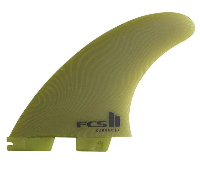 FCS II Carver Neoglass surfboard fin in eucalyptus colourway