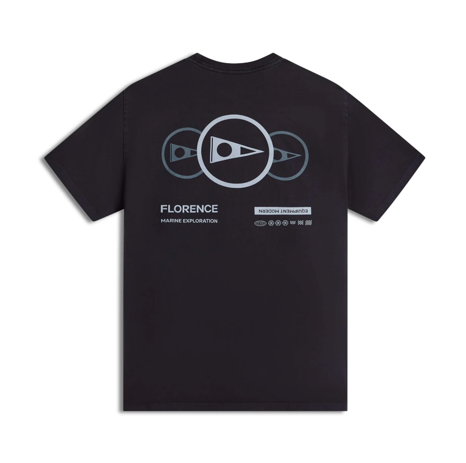 Florence Marine X Brand T-Shirt in black from the rear