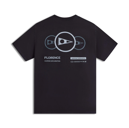 Florence Marine X Brand T-Shirt in black from the rear