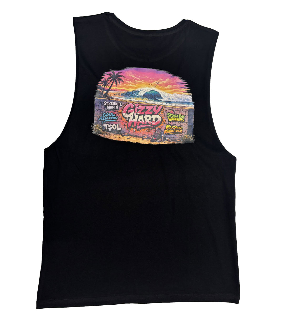Gizzy Hard Surf Tag Muscle Tee