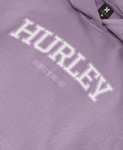 Hurley Womens Hygge Pullover Hoodie Purple Sage Colourway logo