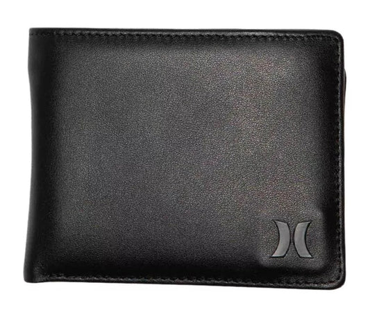 Hurley Icon Leather Wallet in black