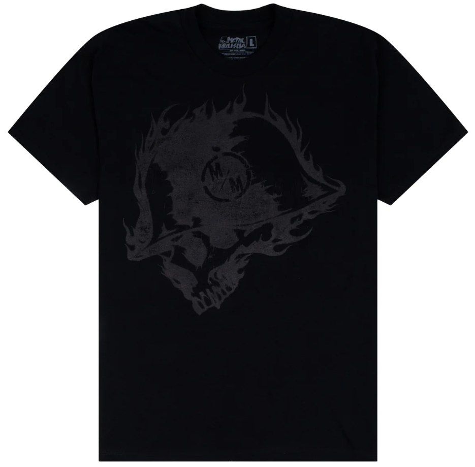 Metal Mulisha Incinerate Tee in black with smokey print