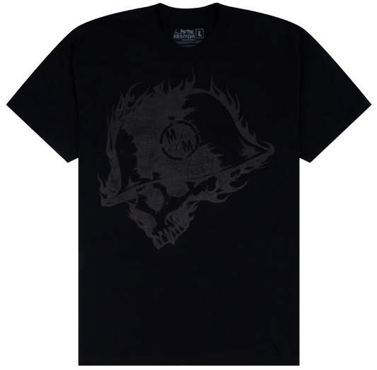 Metal Mulisha Incinerate Tee in black with smokey print