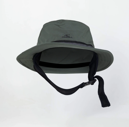 O'Neill Shadowed Surf Bucket Hat in olive colour from the front