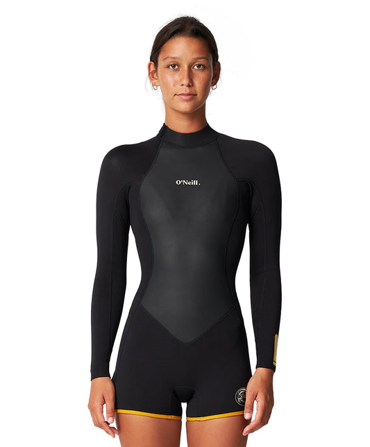 O'Neill Womens O'Riginals LS Boyleg Spring Wetsuit in color black