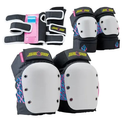 Protec X Santa Cruz Street Junior 3 Pack Skate Pads