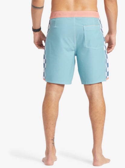 Quiksilver Original Arch 18" Boardshorts in reef waters colourway from rear
