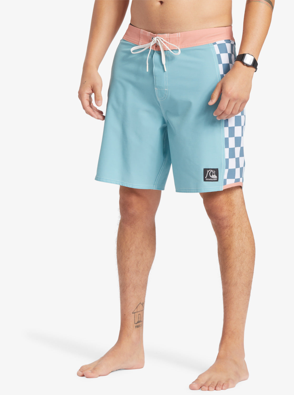 Quiksilver Original Arch 18" Boardshorts in reef waters colourway from side