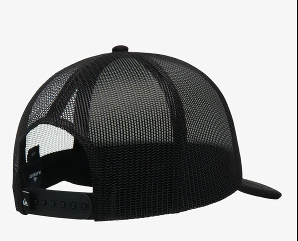 Quiksilver Mens Emu Coop Trucker Cap from rear showing mesh